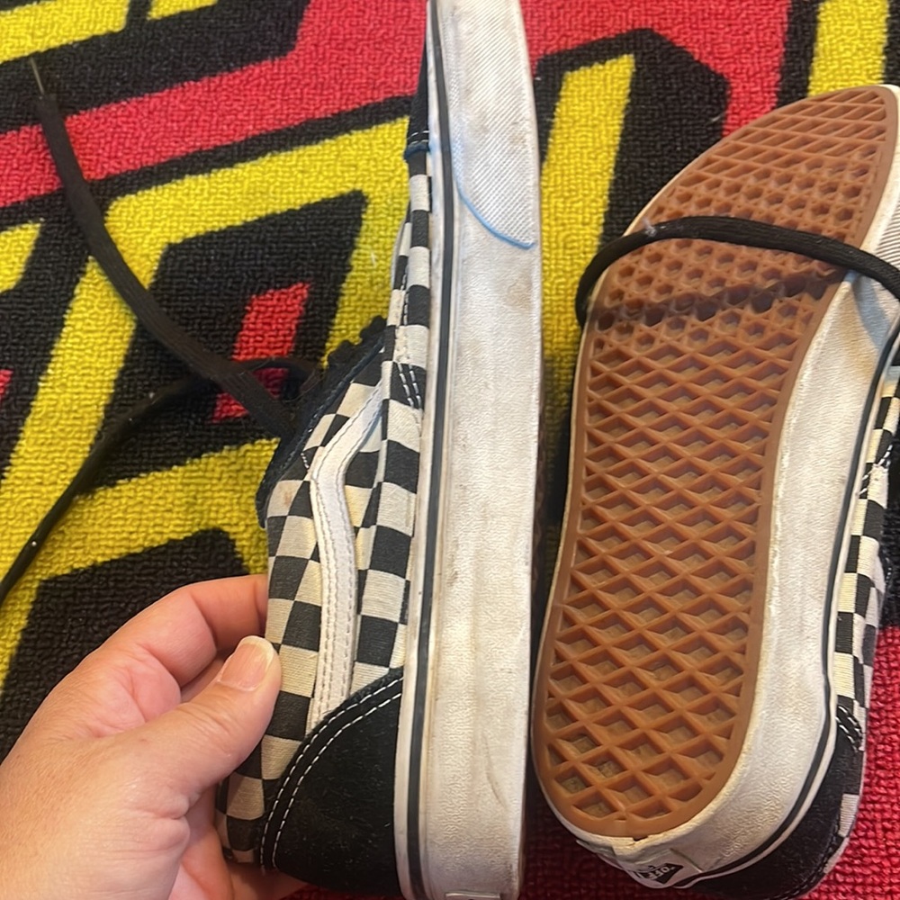 Vans black checkered suede size 9 - Picture 4 of 7